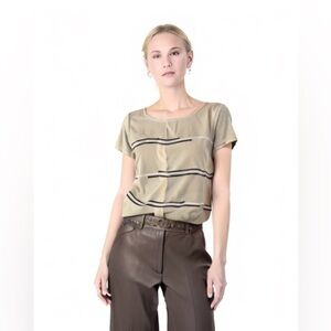 Style & Co. Women’s Short Sleeve Blouse Size Small - Beige